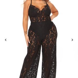 Black Lace Jumpsuit